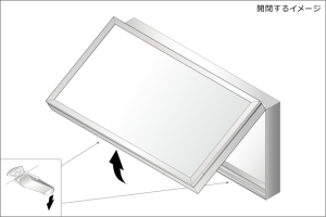 壁面サイン 開閉式［ RKF-180 ］