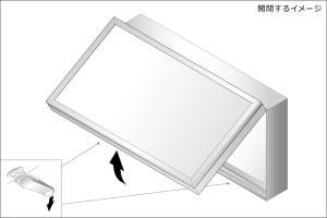 壁面サイン 開閉式［ RKF-250 ］