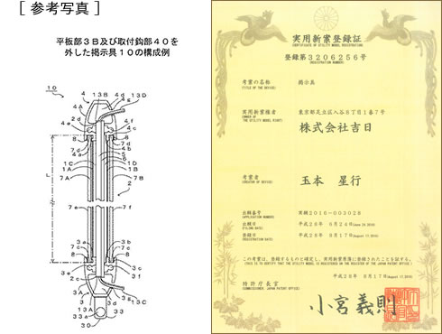 実用新案登録第3206256号